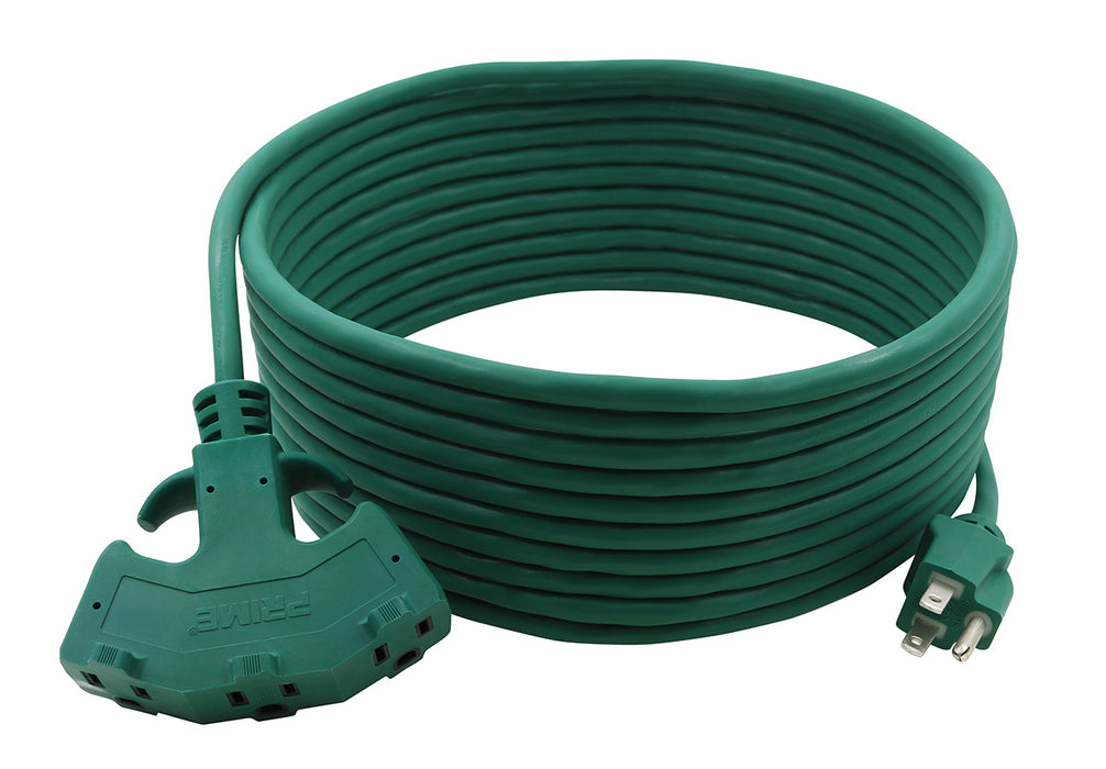 25ft 16/3 SJTW EZ-Pull Grip <br />3-Outlet Extension Cord