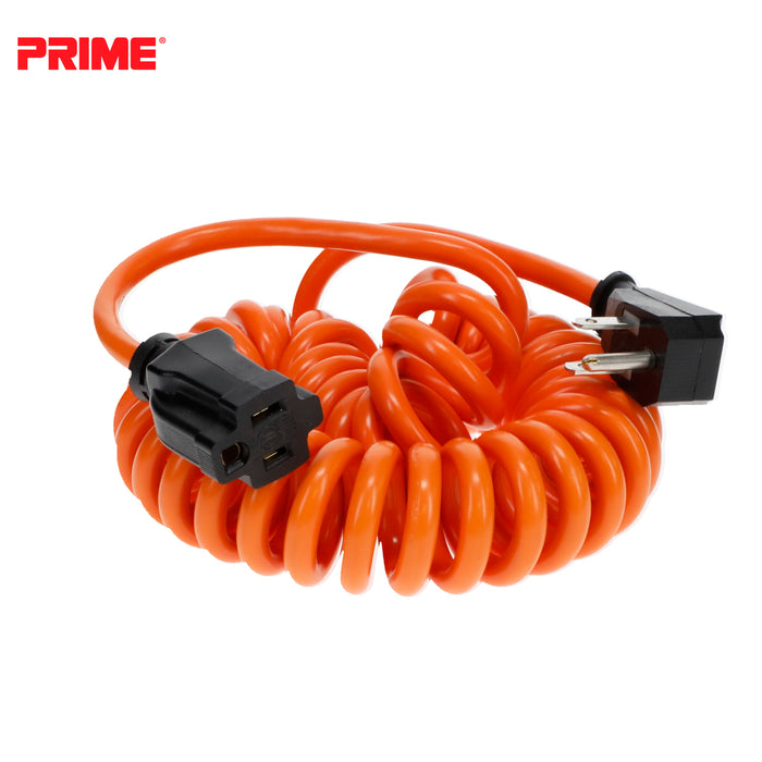 10ft 16/3 SJT Coiled Power Tool Extension Cord