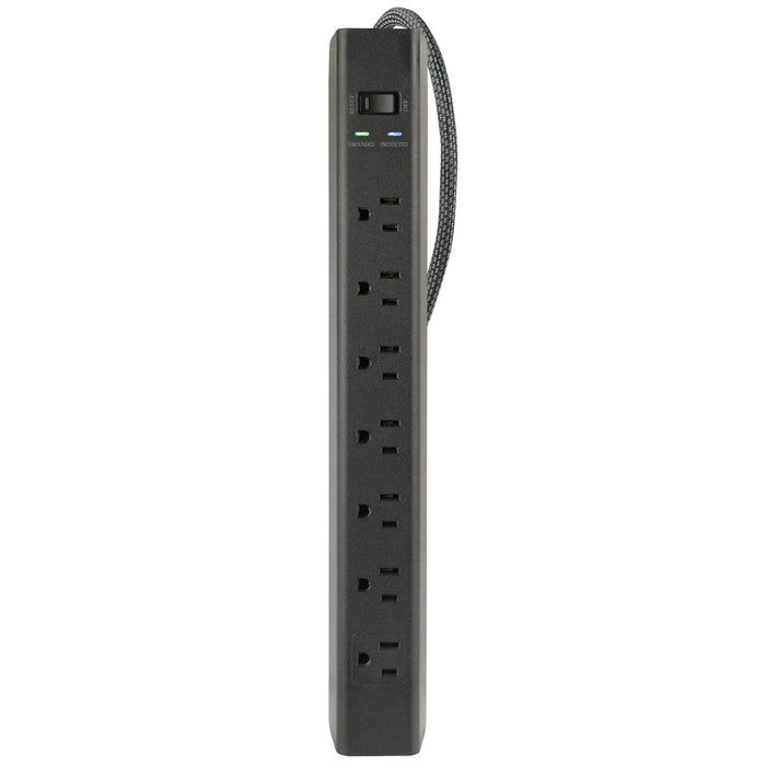 7-Outlet 1500 Joule <br />Surge Protector w/ USB Charging and 4ft Cord
