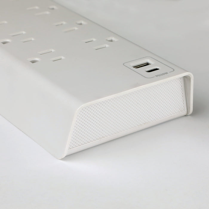 8-Outlet 3000 Joule <br />Surge Protector w/ USB Charging and 8ft Cord