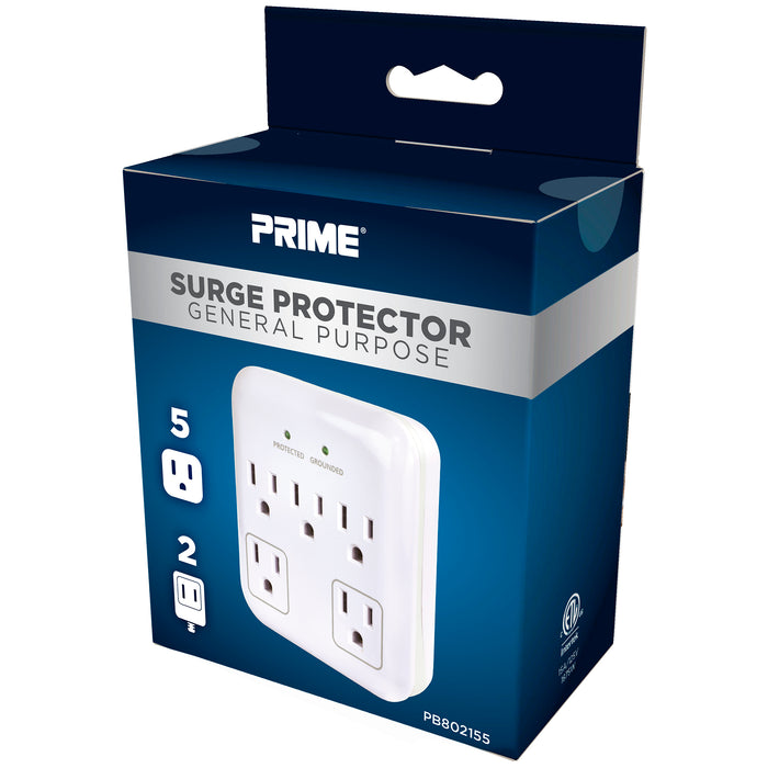 5-Outlet 900 Joule Surge Tap