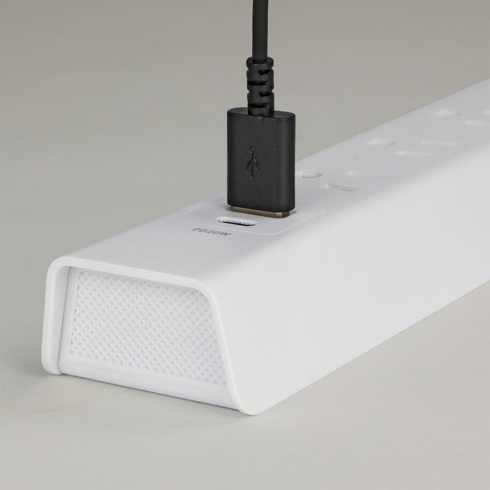 3-Outlet 300 Joule <br />Surge Protector w/ 20W PD USB Charging and 6ft Cord