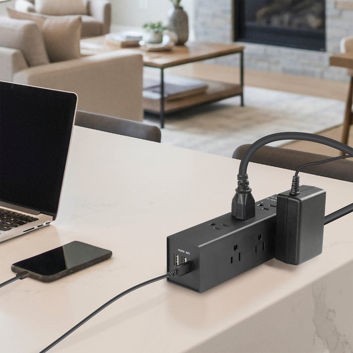 9-Outlet 3000 Joule <br />Surge Protector w/ USB Charhging and 8ft Cord