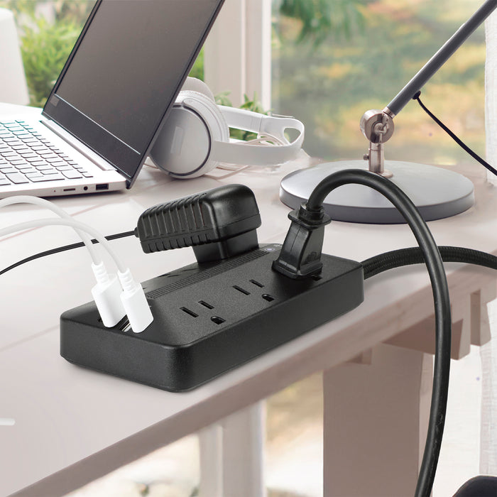 6-Outlet 2500 Joule <br />Surge Protector w/ USB Charhging and 6ft Cord