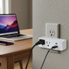 2 Outlet 1-Port USB-A & 1-Port USB-C 3.1A USB Charger