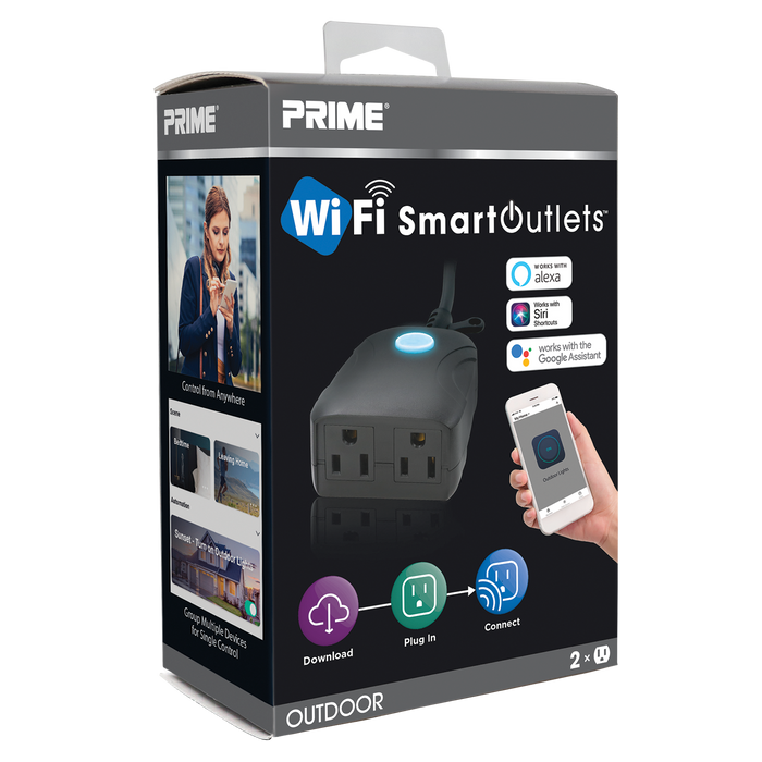 2-Outlet Outdoor Wi-Fi Remote Control