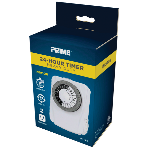 2 Outlet Heavy Duty <br />Indoor 24-Hour Timer