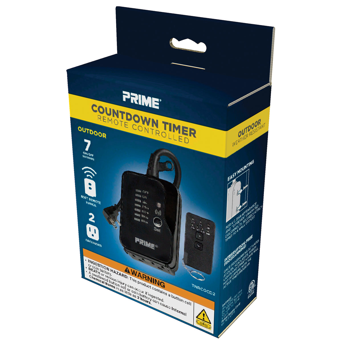 Time Stop Remote 2 Outlet Remote Controlled Countdown Timer — Prime Wire & Cable Inc.