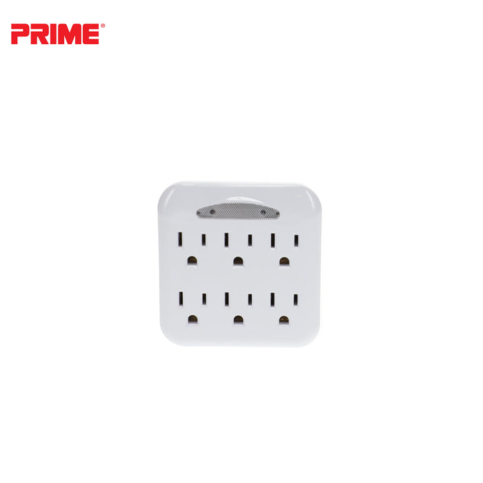 6-Outlet Power Tap <br />w/Photocell Nightlight