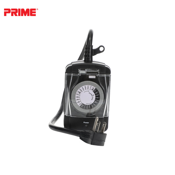 2 Outlet Outdoor 24-Hour Electromechanical Timer