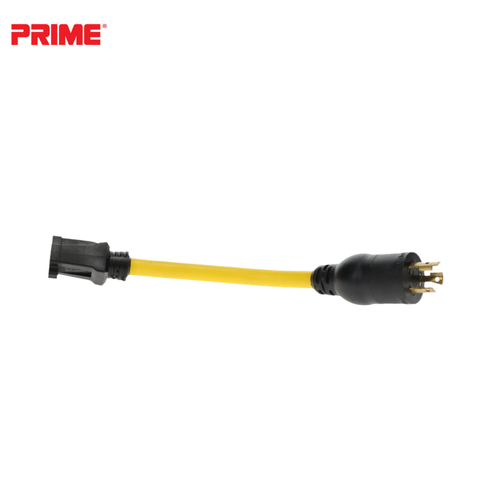 1ft 12/3 STW Twist-to-Lock to U-Ground Adapter