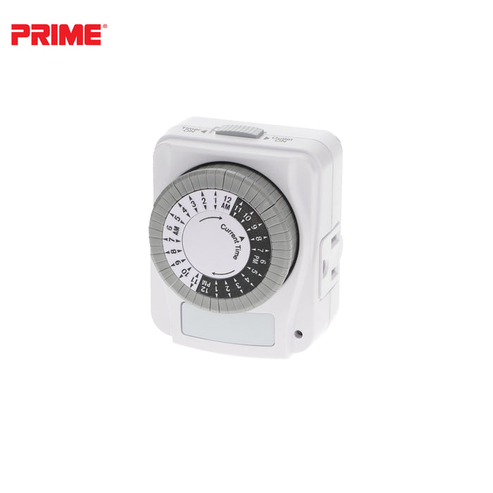 1 Outlet Indoor 24-Hour Timer <br />with Photocell Nightlight