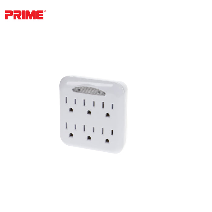 6-Outlet Power Tap <br />w/Photocell Nightlight