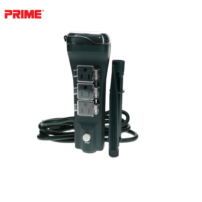 6 Outlet Touch Sensor Countdown Timer Stake <br />with 6ft Cord