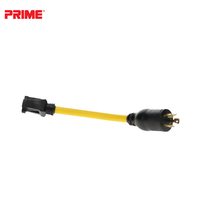 1ft 12/3 STW Twist-to-Lock to U-Ground Adapter