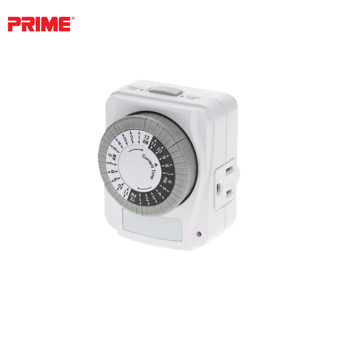 1 Outlet Indoor 24-Hour Timer <br />with Photocell Nightlight