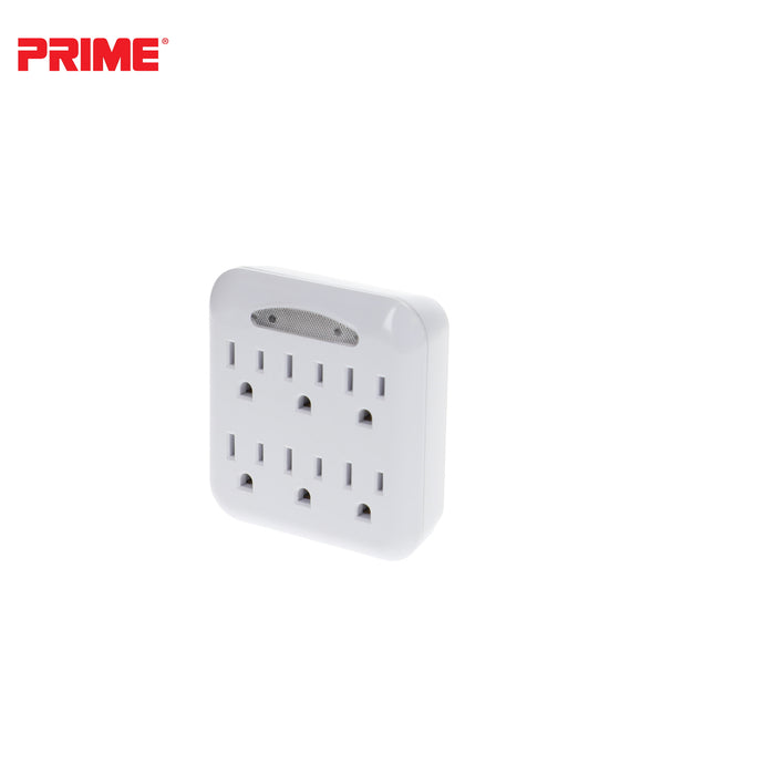 6-Outlet Power Tap <br />w/Photocell Nightlight