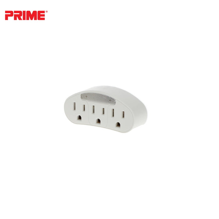 3 Outlet Power Tap <br />with Photocell Nightlight