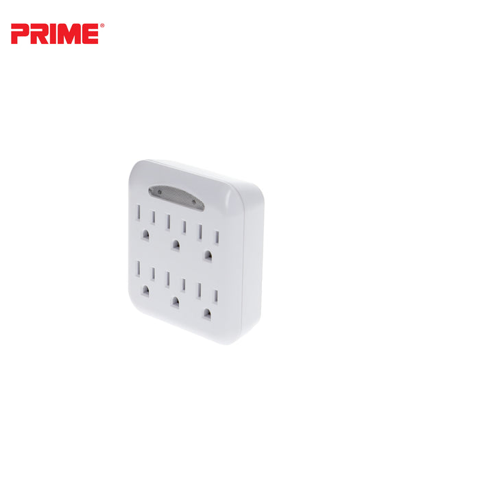 6-Outlet Power Tap <br />w/Photocell Nightlight