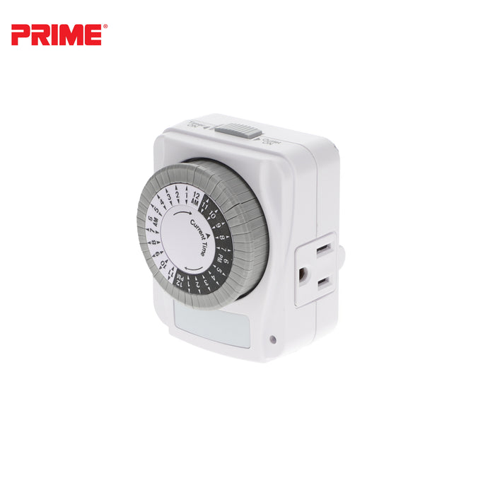 1 Outlet Indoor 24-Hour Timer <br />with Photocell Nightlight