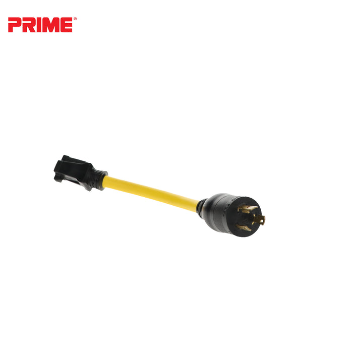 1ft 12/3 STW Twist-to-Lock to U-Ground Adapter