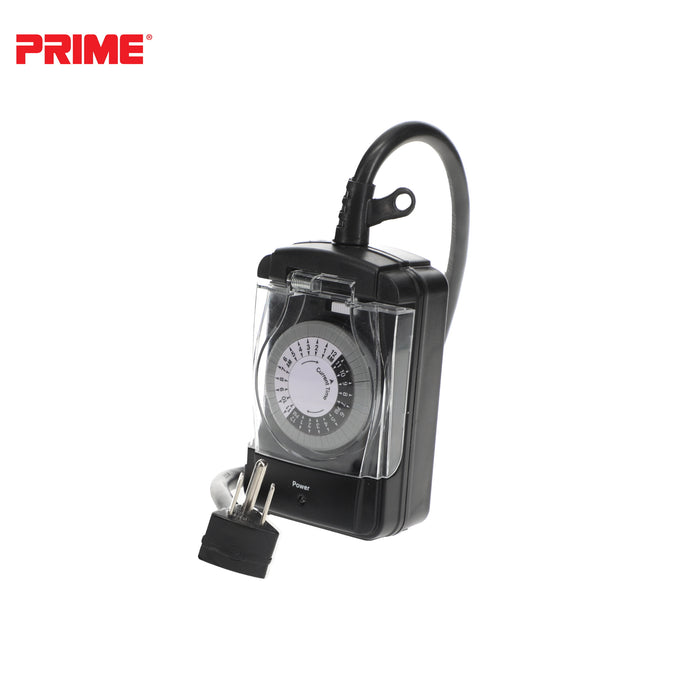 2 Outlet Outdoor 24-Hour Electromechanical Timer