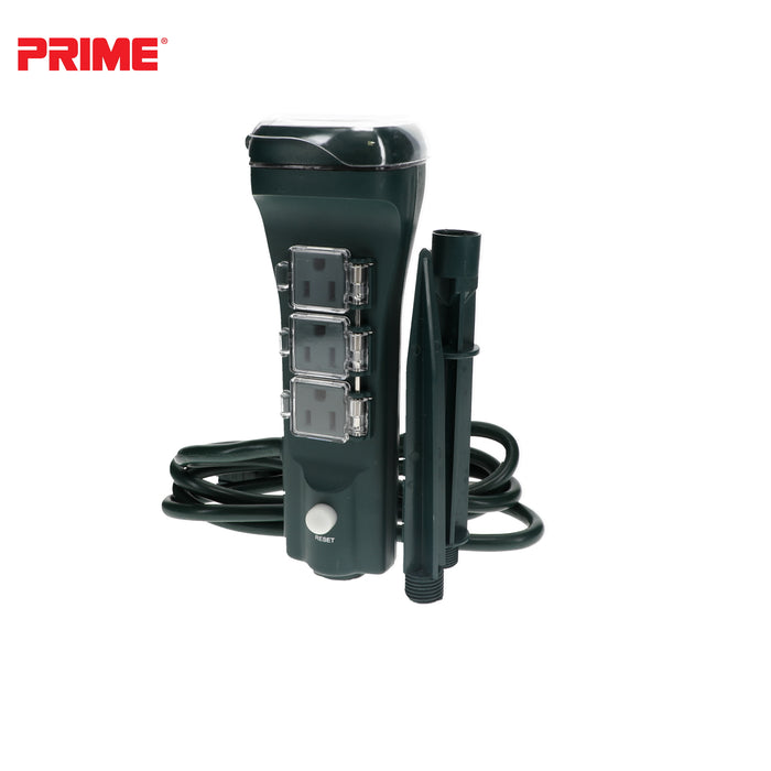 6 Outlet Touch Sensor Countdown Timer Stake <br />with 6ft Cord