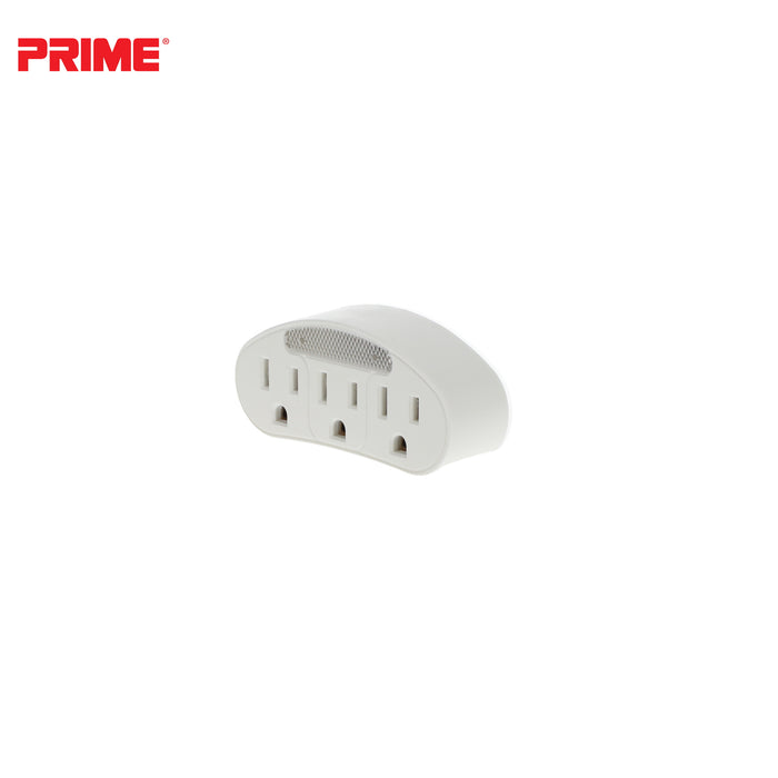 3 Outlet Power Tap <br />with Photocell Nightlight