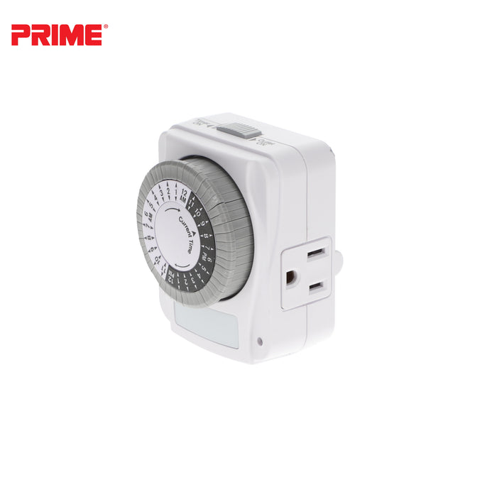 1 Outlet Indoor 24-Hour Timer <br />with Photocell Nightlight
