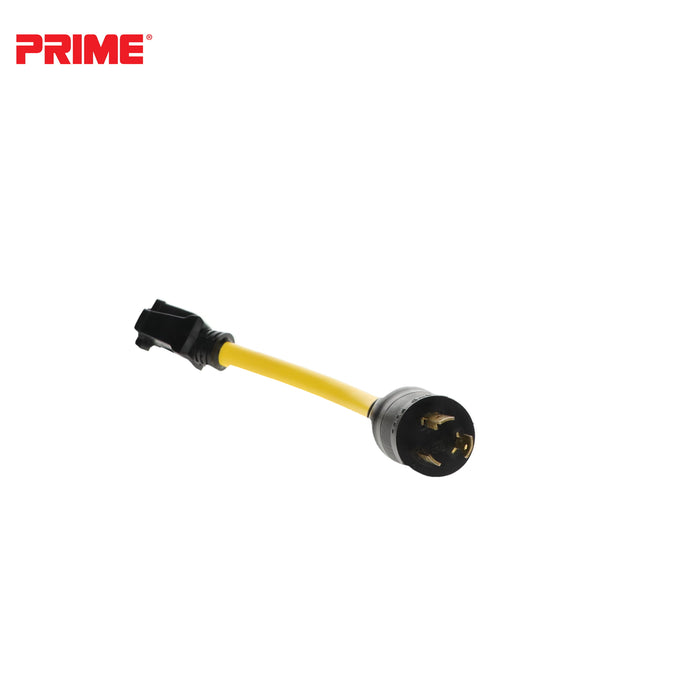 1ft 12/3 STW Twist-to-Lock to U-Ground Adapter