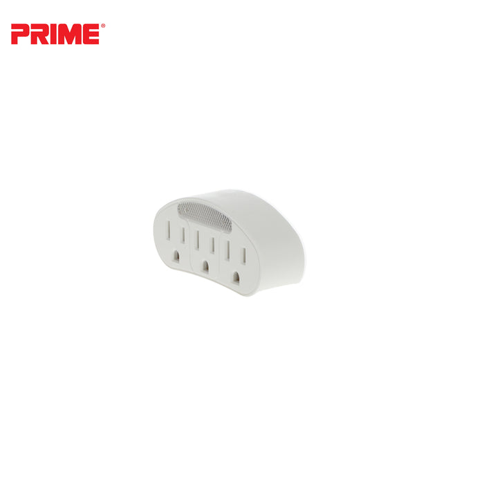 3 Outlet Power Tap <br />with Photocell Nightlight