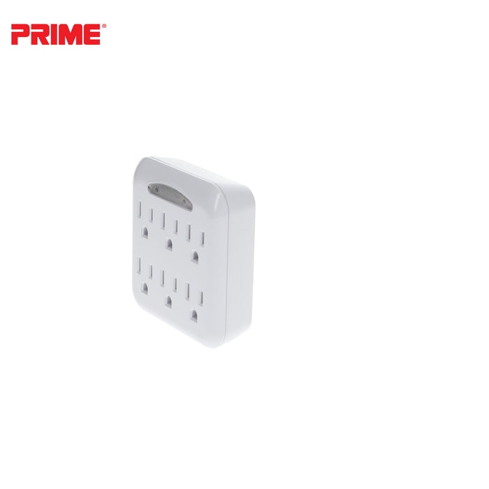 6-Outlet Power Tap <br />w/Photocell Nightlight