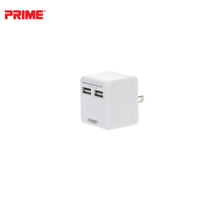 2-Port 3.4A USB Travel Charger<br>with Foldable Plug