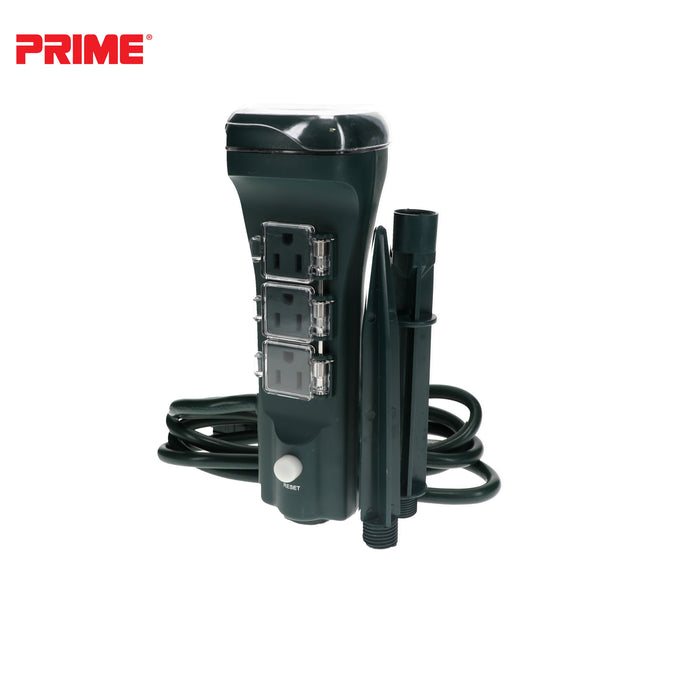 6 Outlet Touch Sensor Countdown Timer Stake <br />with 6ft Cord