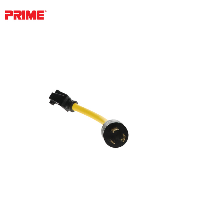 1ft 12/3 STW Twist-to-Lock to U-Ground Adapter