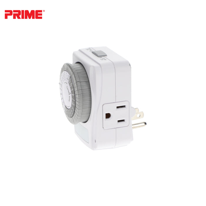 1 Outlet Indoor 24-Hour Timer <br />with Photocell Nightlight