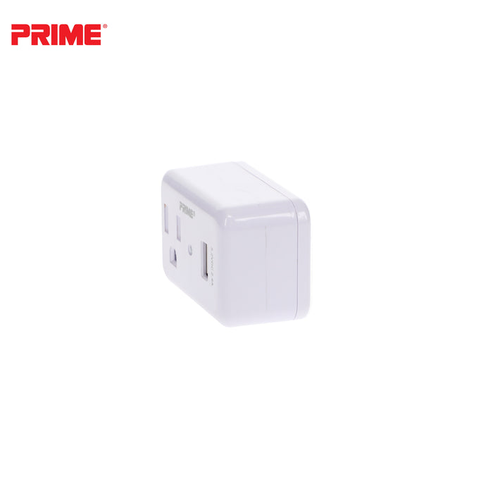 1 Outlet 150 Joule Surge Tap <br />with 1-Port 2.4A USB Charger