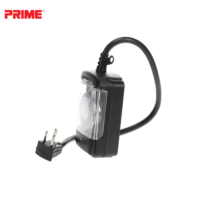 2 Outlet Outdoor 24-Hour Electromechanical Timer