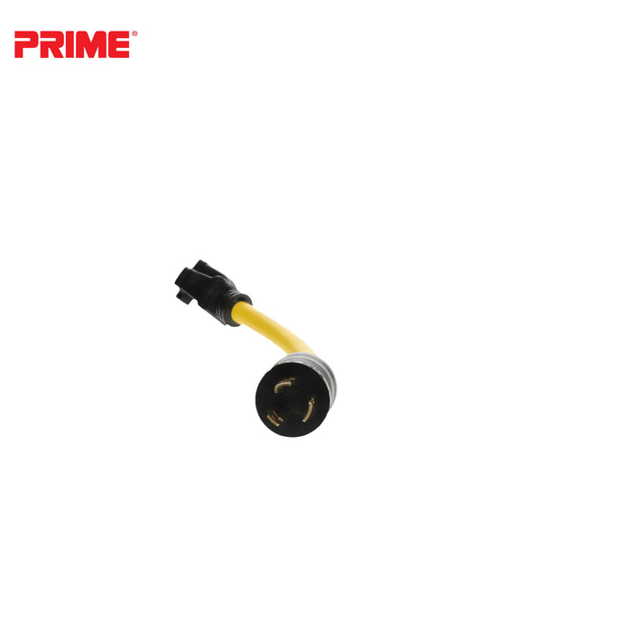 1ft 12/3 STW Twist-to-Lock to U-Ground Adapter