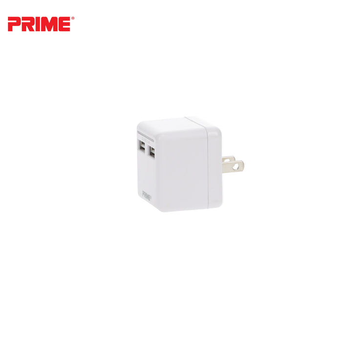 2-Port 3.4A USB Travel Charger<br>with Foldable Plug