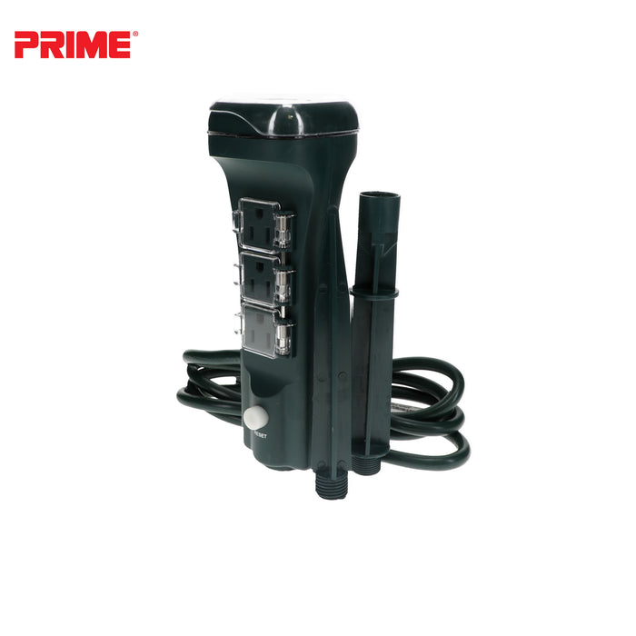 6 Outlet Touch Sensor Countdown Timer Stake <br />with 6ft Cord