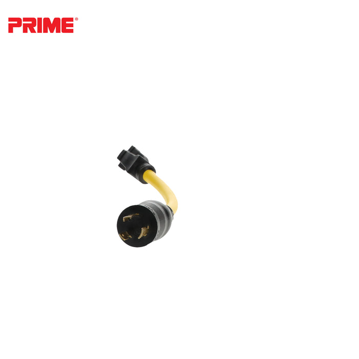 1ft 12/3 STW Twist-to-Lock to U-Ground Adapter