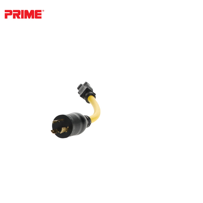 1ft 12/3 STW Twist-to-Lock to U-Ground Adapter