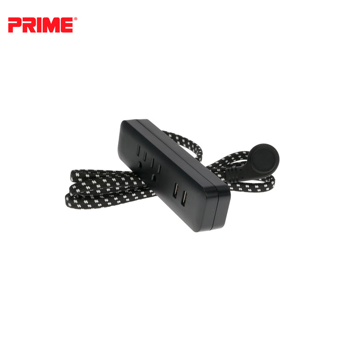 2 Outlet 2-Port 2.1A USB Power Strip with 6ft Accent Cord