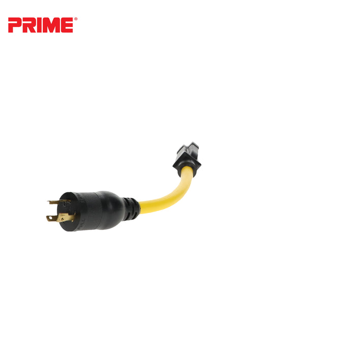 1ft 12/3 STW Twist-to-Lock to U-Ground Adapter
