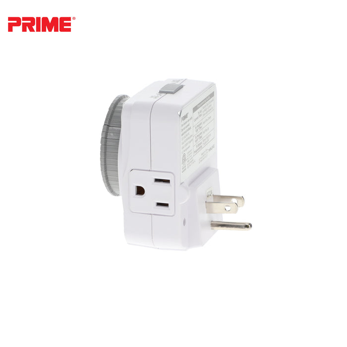 1 Outlet Indoor 24-Hour Timer <br />with Photocell Nightlight