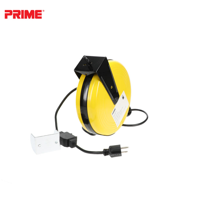 25ft 3-Outlet Retractable<br>Metal Cord Reel