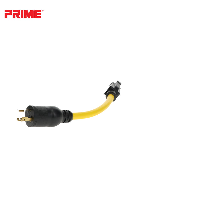 1ft 12/3 STW Twist-to-Lock to U-Ground Adapter