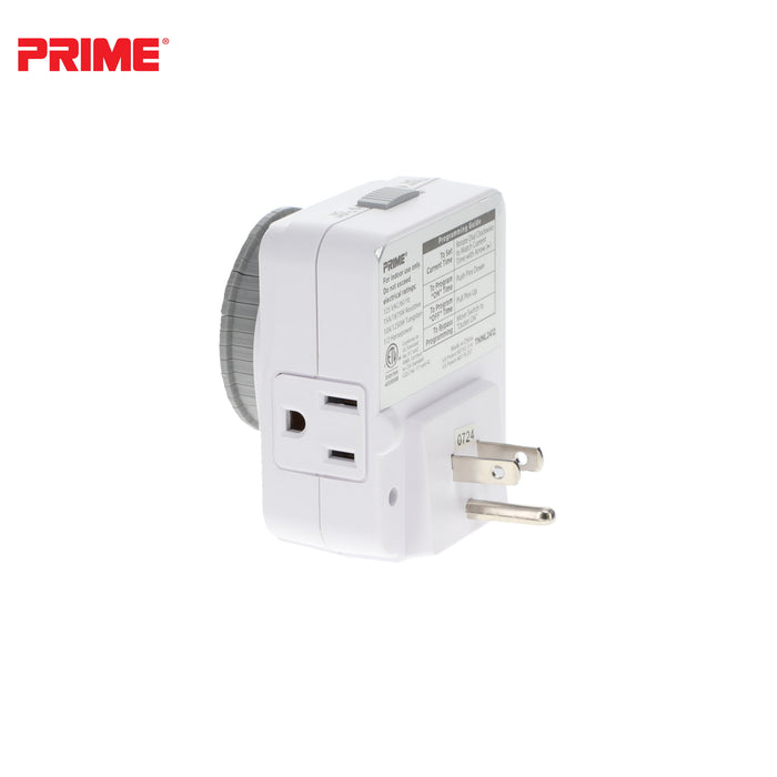 1 Outlet Indoor 24-Hour Timer <br />with Photocell Nightlight