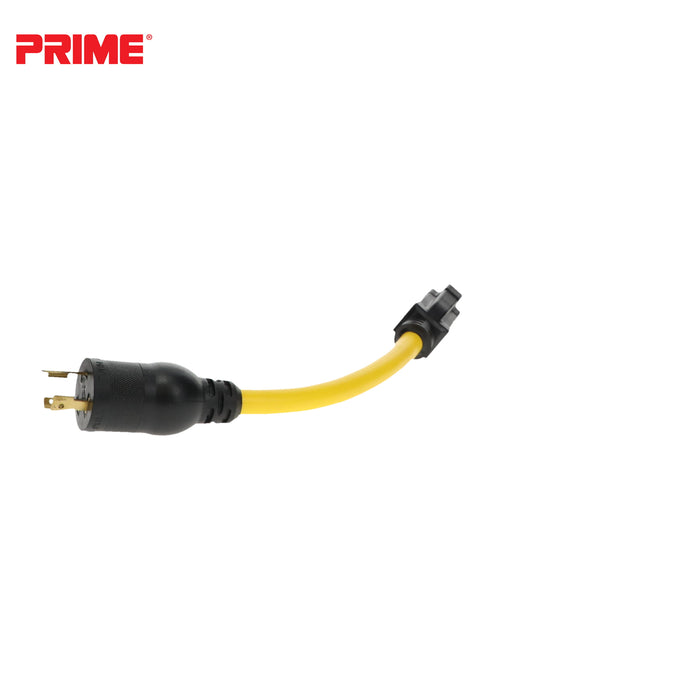 1ft 12/3 STW Twist-to-Lock to U-Ground Adapter